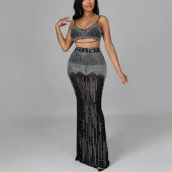 Cami Dress Women Wholesale Two Piece Set Tank Top SO200638