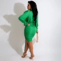 Deep-V Neck Drawstring Pleated Hip Sexy Bodycon Dress Wholesale Dresses SDN535532 -Amour Vert shop ec92ed15 89f6 43c3 8b19 64edda2359b3 b369c5294f6b517f604ba3ea2dd716bf