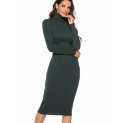 Solid Color Sweater Long Sleeve Stretch Slim Turtleneck Knit Dress Supplier SD182879 -Amour Vert shop f110fabc a040 4124 b43f e429382a426c 14B2CB37D8E45A74FE9DFAC28CE03F67