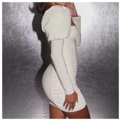 Pleated Sexy Low Cut Long Sleeve Puff Sleeve Sheath Mini Dress Wholesale Dresses SDV463783 -Amour Vert shop f92edcd9 9ae4 450d 8c55 6006801aac6d fdcaf151f0cafbe810df7264dac58156