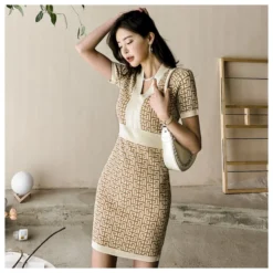 Sexy V-Neck Patchwork Jacquard Knitted Short Sleeve Slim Mini Dress Wholesale Dresses SD5117373 -Amour Vert shop f9a9f0bc 8ced 4fbf 8b6d ad1d0680c677 8b257899fe1c8ad2fdb727f98a4d4a3c