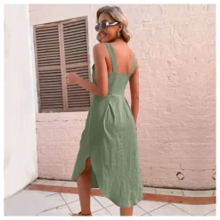 Fashion Sling Irregular Dress Solid Color Slim Wholesale Dresses SDN561349 -Amour Vert shop o1cn01nilttk1detncvycho 2205558583704 0 cib