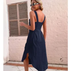 Fashion Sling Irregular Dress Solid Color Slim Wholesale Dresses SDN561349 -Amour Vert shop o1cn01pbbxi51detmyl0mei 2205558583704 0 cib